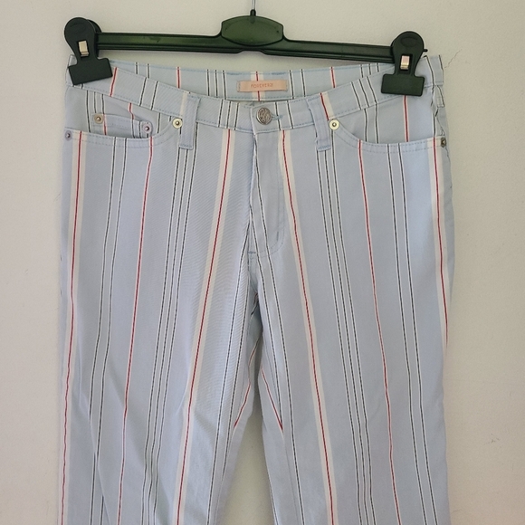 FOREVER 21 blue striped pants - Picture 2 of 8